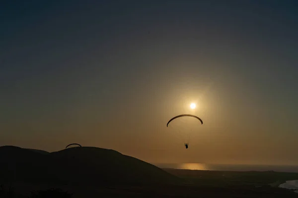 Parapente Tunisia Cap Angela — Foto de Stock