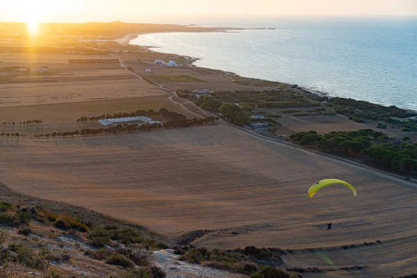 Paragliding Tunisii Čepice Angela — Stock fotografie