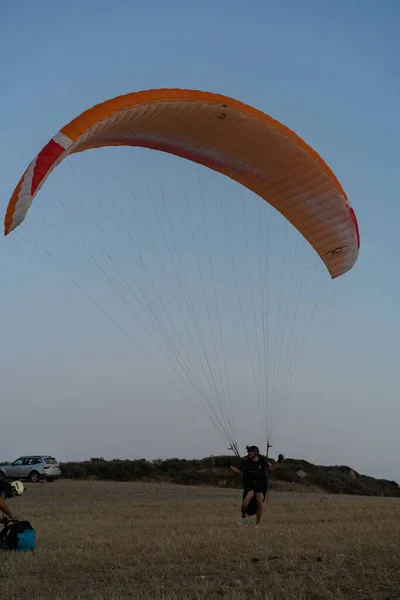 Paragliding Tunisia Cap Angela — Stock Photo, Image