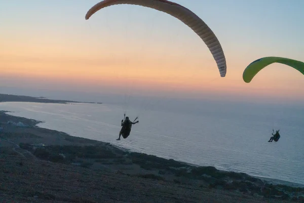 Paragliding Tunisia Cap Angela — Stock Photo, Image