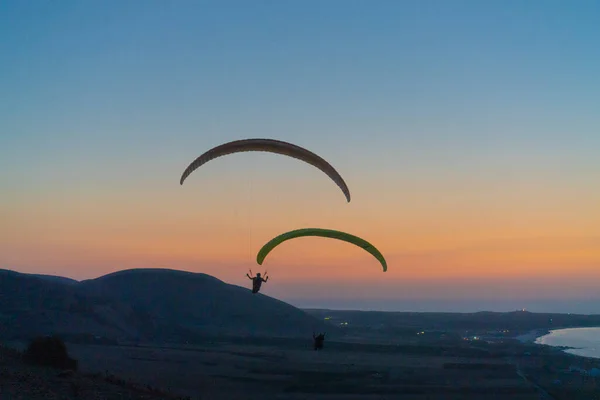 Parapente Tunisia Cap Angela — Foto de Stock