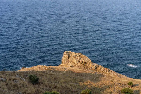 Ακτή Τυνησίας Και Φρούριο Genoese Περιφέρεια Tabarka — Φωτογραφία Αρχείου