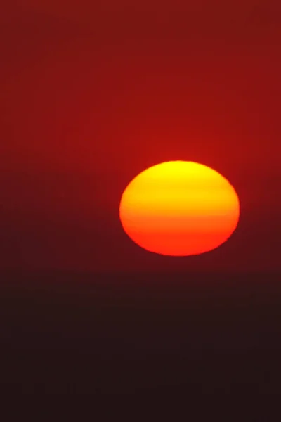 Coucher Soleil Nord Tunisie — Photo