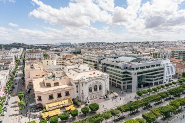 Tunus 'un kuş bakışı manzarası başkenti ve Tunus' un en büyük şehridir.