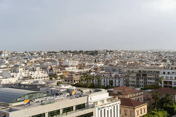 Blick Aus Der Vogelperspektive Auf Tunis Ist Die Hauptstadt Und — Stockfoto