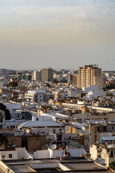 Vue Aérienne Tunis Est Capitale Grande Ville Tunisie — Photo