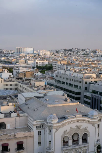 Vista Degli Occhi Degli Uccelli Tunisi Capitale Più Grande Città — Foto Stock