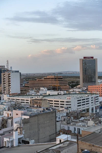 Bird Eyes View Tunis Hoofdstad Grootste Stad Van Tunesië — Stockfoto