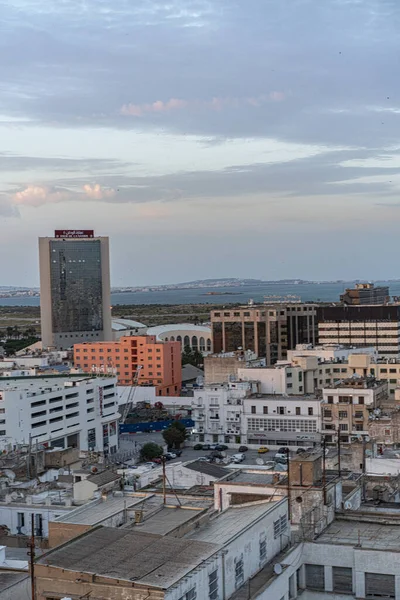 Bird Eyes View Tunis Hoofdstad Grootste Stad Van Tunesië — Stockfoto