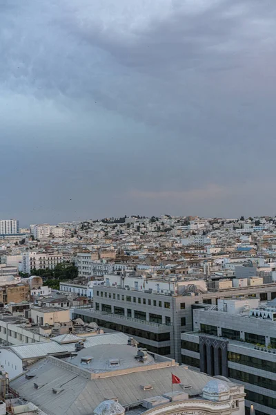 Bird Eyes View Tunis Hoofdstad Grootste Stad Van Tunesië — Stockfoto