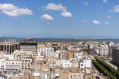  Tunus 'un kuş bakışı manzarası başkenti ve Tunus' un en büyük şehridir.