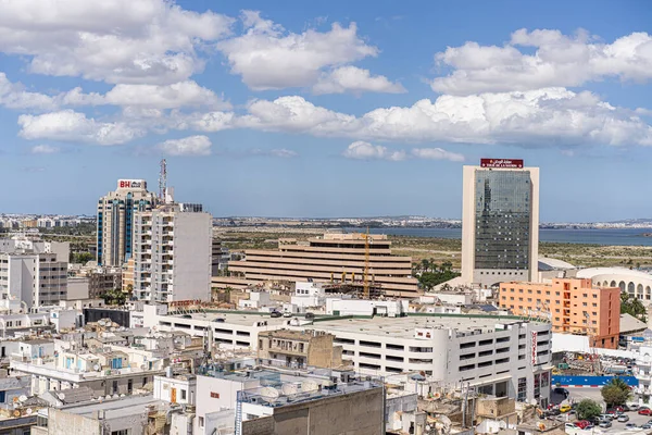 Bird Eyes View Tunis Capital Largest City Tunisia — Stock Photo, Image