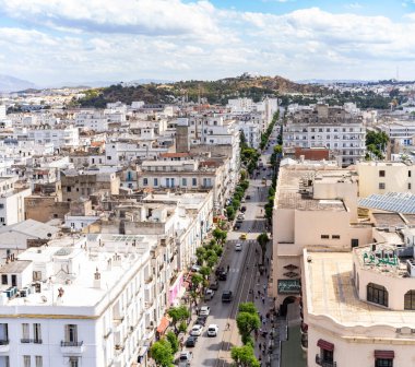  Tunus 'un kuş bakışı manzarası başkenti ve Tunus' un en büyük şehridir.