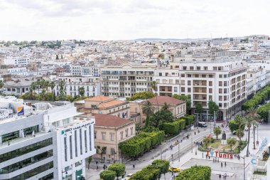  Tunus 'un kuş bakışı manzarası başkenti ve Tunus' un en büyük şehridir.