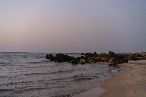 Παραλία Στη Βόρεια Τυνησία Cap Angela Kef Abed Cap Serrat — Φωτογραφία Αρχείου