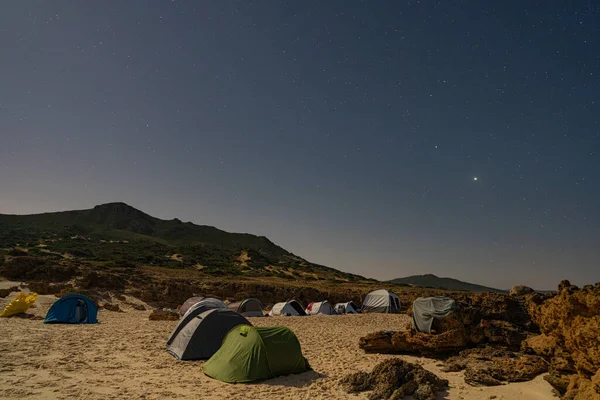 Camping Norte Túnez — Foto de Stock