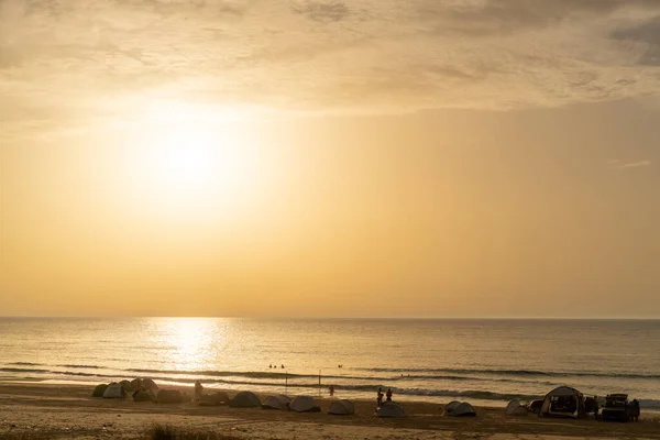 Ochtend Zonsopgang Strand Noord Tunesië — Stockfoto