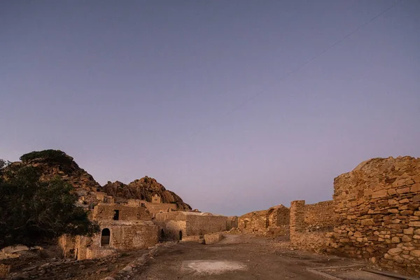 Noite Zriba Olia Djebel Zaghouan Tunísia — Fotografia de Stock