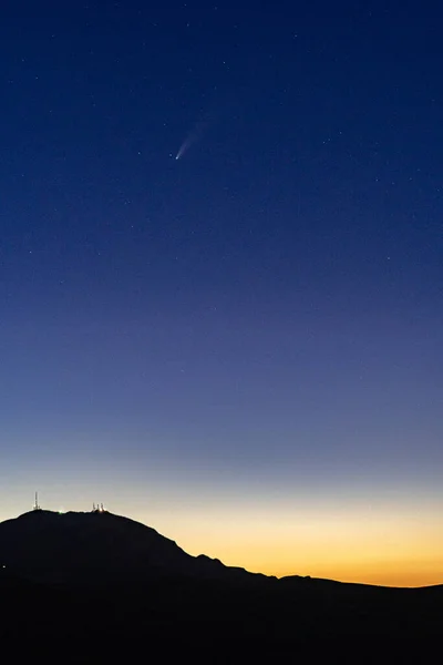 Comete Neowise Djebel Zaghouan Túnez — Foto de Stock