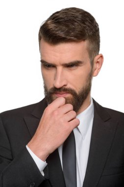 İşadamı derin düşünceler içinde