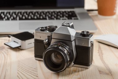 Vintage fotoğraf makinesi odak