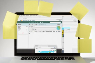 Sarı yapışkan notlar ile harika bir fikir