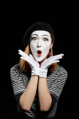 Siyah kadın MIME hayran