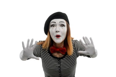 Kadın MIME iterek görünmez nesne