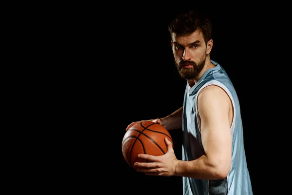 Pemain basket memegang bola. — Stok Foto