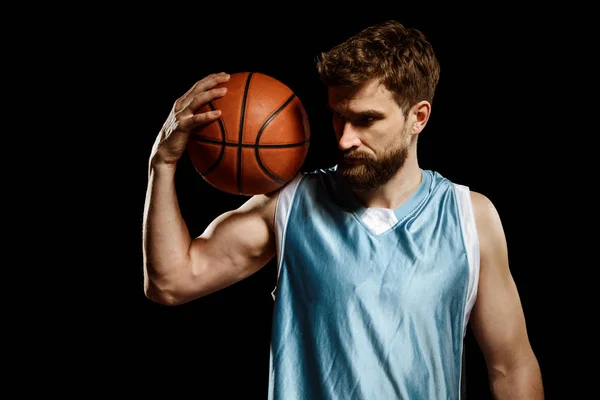 Portret van een basketbalspeler — Stockfoto