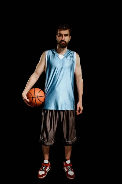 Verticale portret van basketballer — Stockfoto