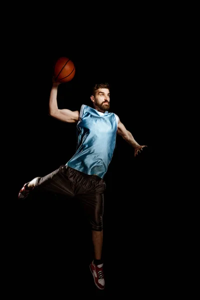 Jogador de salto atirou uma bola — Fotografia de Stock