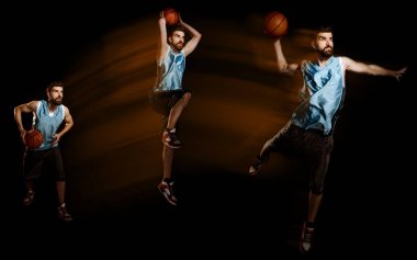 Basketbol oyuncusu topu çekim
