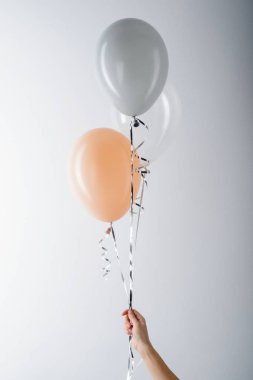 Çok güzel ve gri balon