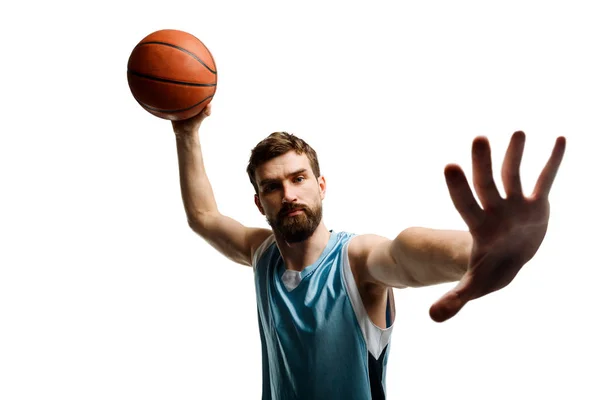 Jogador de basquete em ação — Fotografia de Stock