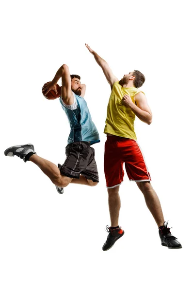 Basketball players in action — Stock Photo, Image