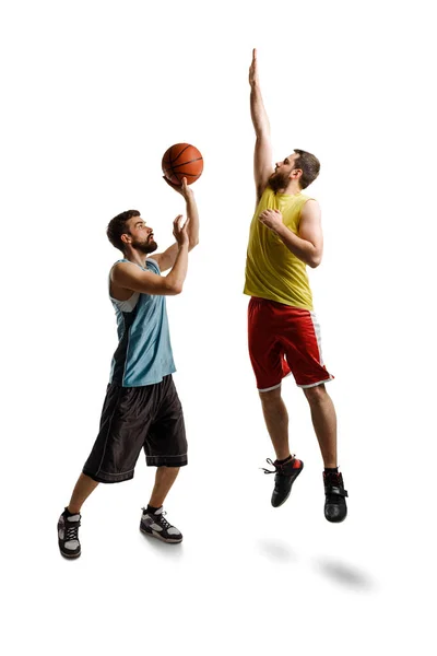 バスケット ボール選手の垂直の肖像 — ストック写真