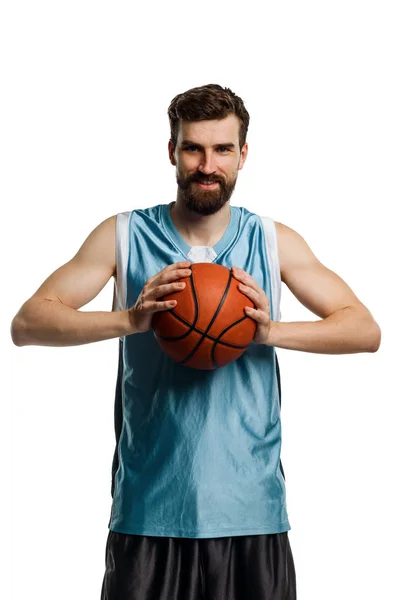 Portrett av basketballspiller – stockfoto