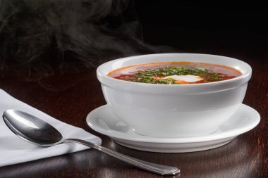 Ukrayna'dan aromatik Pancar çorbası