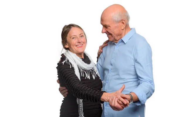 Opa en oma dansen — Stockfoto
