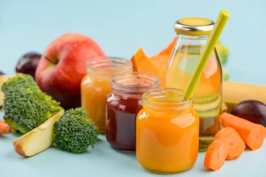 Sebzeler, meyveler ve püre