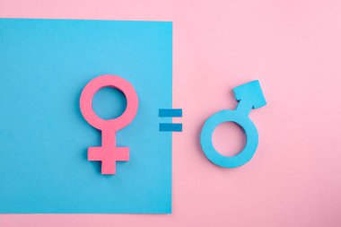 Equality between men and women clipart