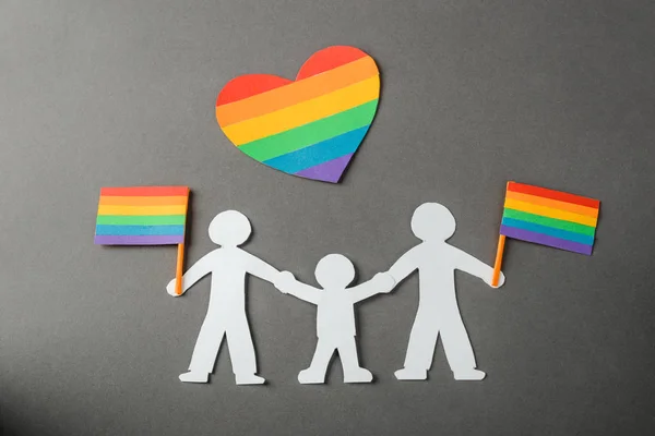 同性恋夫妇和他们的孩子 — 图库照片