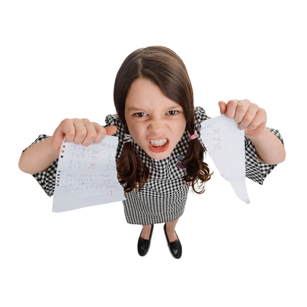 Девушка без ума от школы
