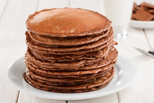 Un plato de panqueques — Foto de Stock