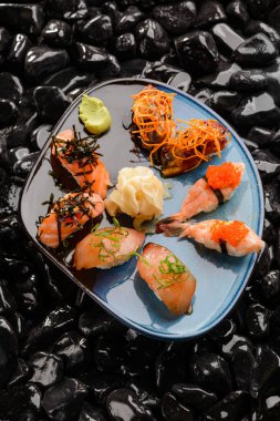 Suşi sette Üstten Görünüm