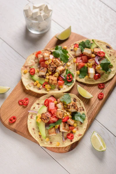 Taco de cocina con tofu — Foto de Stock