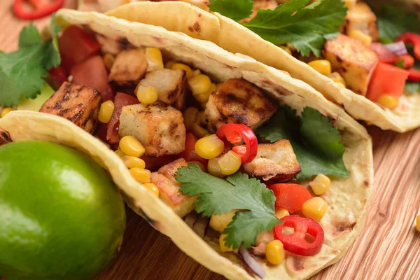 Close-up op taco 's — Stockfoto