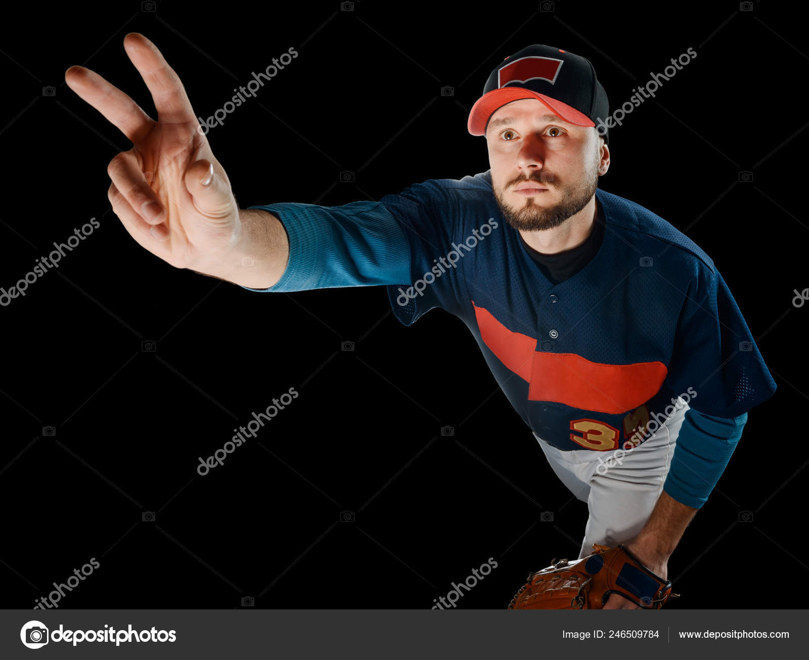 Pitcher threw a ball Stock Photo by ©YGphoto 246509784