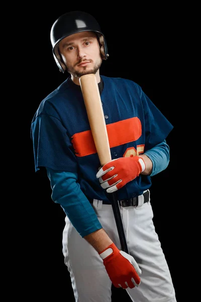 Baseballspieler im Studioporträt — Stockfoto
